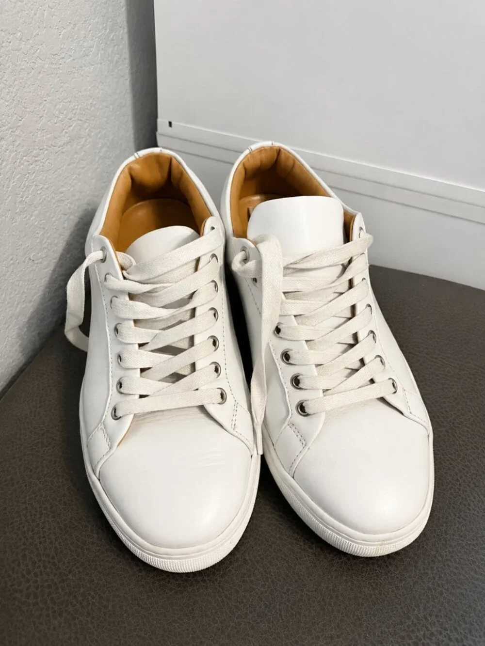 Women’s Thursday Boot Company Premier Low Top Sneakers – White Leather – Size 7.